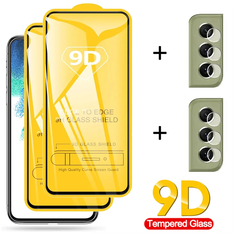 6 in 1 Tempered Glass For Samsung Galaxy S21 FE 5G Cover Screen Protector  Film For Samsung S21FE 5G S21FE5G Protective Glass