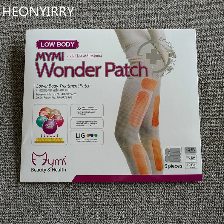 

54pcs=3boxes Mymi Wonder Slim Patch For Legs Arm Slimming Fat Burning Patchs Burn Fat Feet Care Anti Cellulite Face Lift