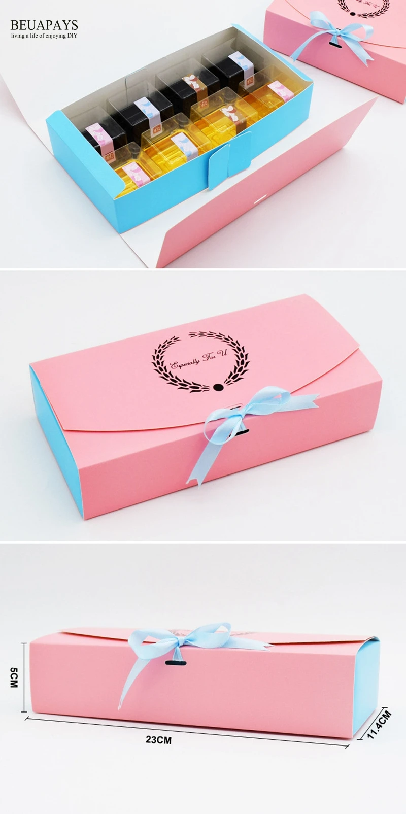 50 шт. свадебные конфеты под заказ коробка гирлянда розовый синий контрастный позолоченный Свадебный торт коробка baby shower подарок для рождественской вечеринки