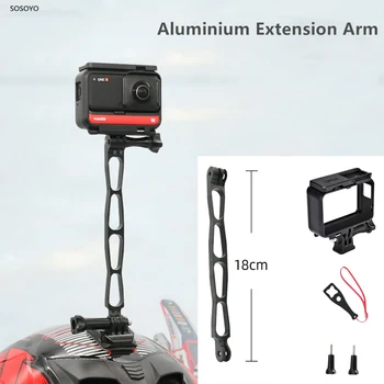 

Aluminium Extension Arm Lengthened Rod Selfie Bracket Frame Protective Case Anti-drop Border Set For Insta360 One R X Accessory