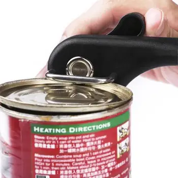 

Manual Can Opener Stainless Steel Bottle Openers Ergonomic Jars & Tin Opener Heavy Duty Smooth Edge Side Cut Effortless Openers