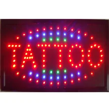 Led неоновые вывески для тату, прямые продажи, на заказ, графика, для помещений, ультра яркий, для бега, 10X19 дюймов, для тату, магазин, знак светодиода