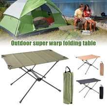 

Portable Folding Table Ultralight Aluminum Feet with Oxford Top Outdoor Camping Table Furniture Multi-functional Picnic BBQ Desk