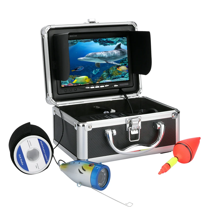 15/20 Вт, 30 Вт, 50 м 1000tvl видеокамера для подводной охоты, Камера комплект 12 шт. в упаковке, Белый светодиодный свет with" дюймовый Цвет монитор - Цвет: G001-20M