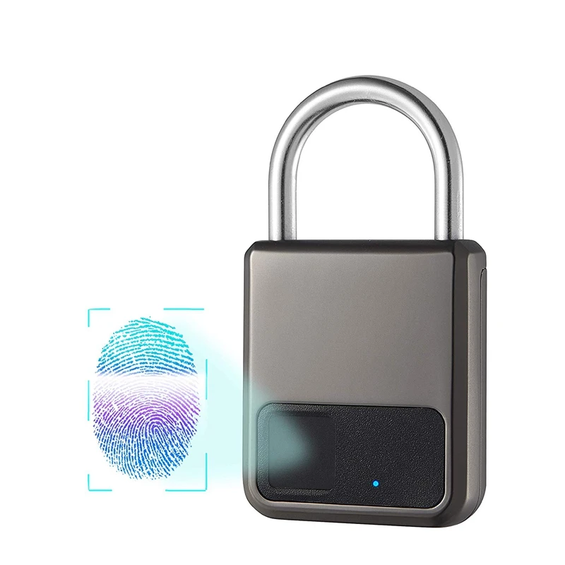 

Fingerprint Padlock,Smart Padlock,Combination Lock, Suitable for House Door, Bookcase, Suitcase, Backpack, Gym, Bike, Office, Su