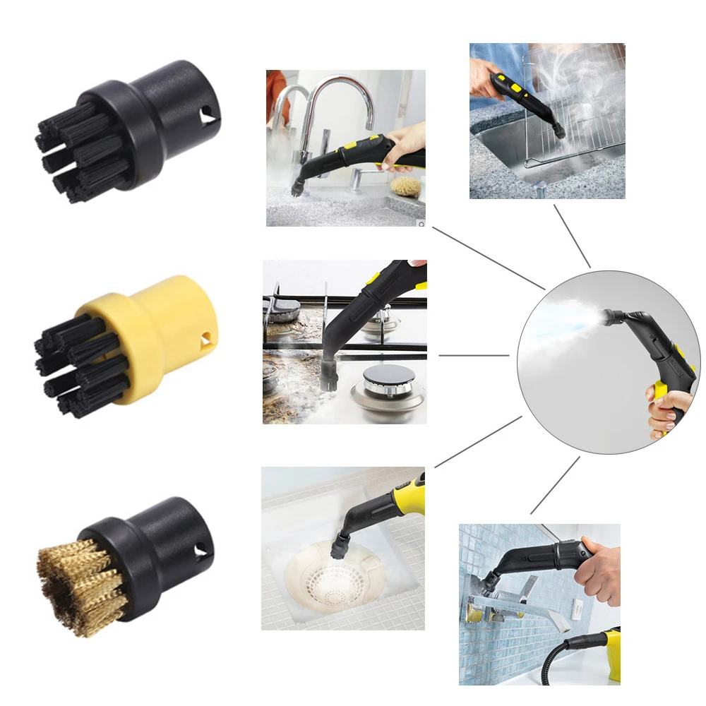 3PCS Accessories For Karcher SC1 SC2 SC3 SC4 SC5 SC7 Steam Cleaners Brush 3PCS Accessories For Karcher SC1 SC2 SC3 SC4 SC5 SC7 Steam Cleaners Brush