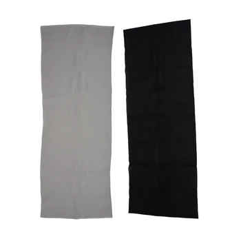 

2 Pcs Speaker Grill Cloth Stereo Speaker Mesh Cloth 1.4M X 0.5M,Black & Gray