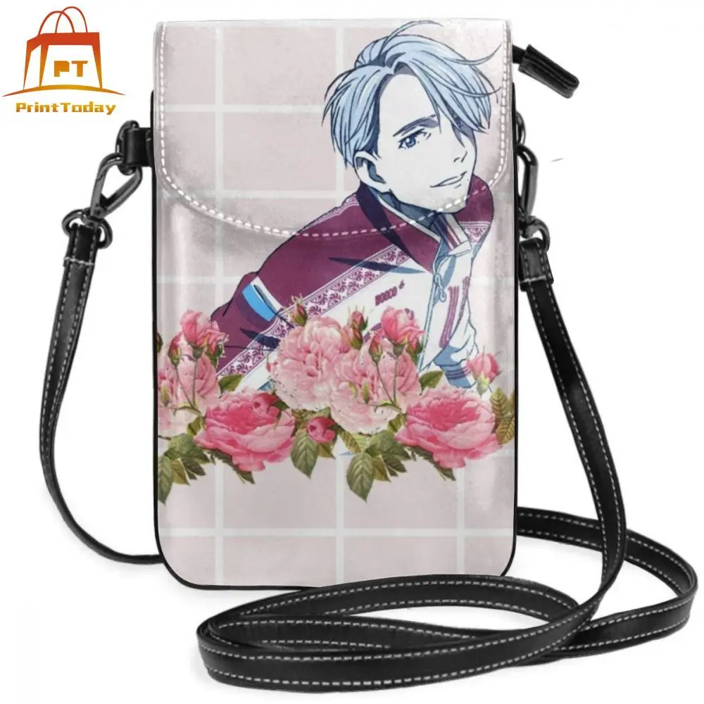 Сумка через плечо Yuri On Ice большая кожаная сумка для геев Viktor женская с рисунком
