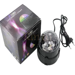 Stage Rotating Disco Ball DJ Party Lights Christmas Decoration Lights RGB Sound Control Self-Propelled Mode