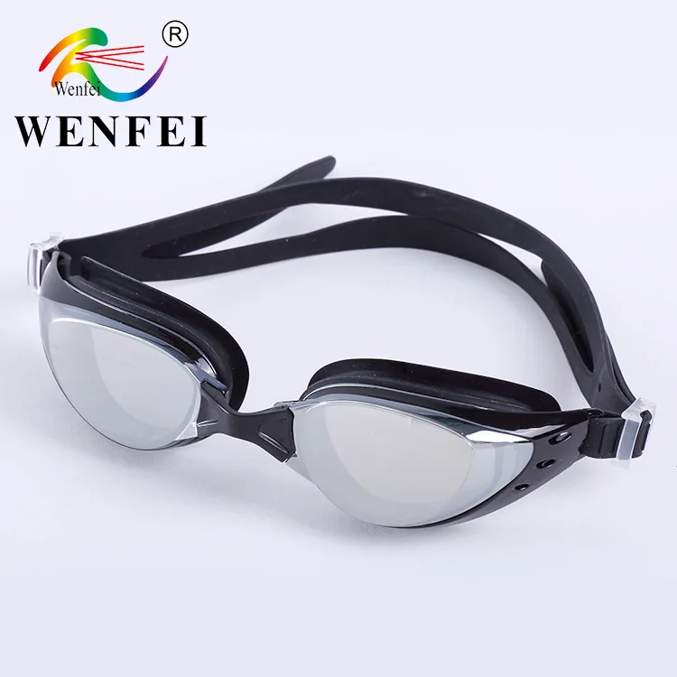 

High-definition Anti-fog Swimming Glasses Electroplated Lens Silica Gel UV-Protection Top Grade Adult Goggles