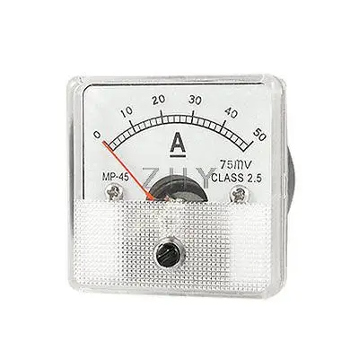 

MP45 Class 2.5 Accuracy 0-50A DC Current Panel Meter