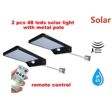 2/4pcs Newest Solar Power Street Light 48LED PIR Motion Sensor Lamps Outdoor Street Waterproof Wall Lights Garden Security Lamp 2/4pcs Newest Solar Power Street Light 48LED PIR Motion Sensor Lamps Outdoor Street Waterproof Wall Lights Garden Security Lamp