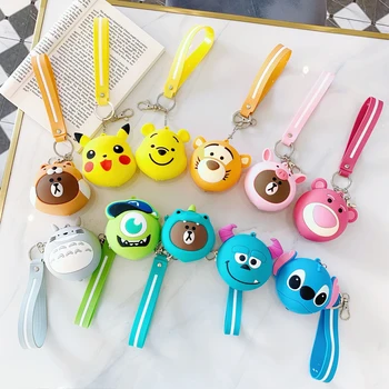 

New 2020 Women Shoulder Bags Cartoon Silicone Messenger Bag Cute Crossbody Bag Girls Casual Headset Pocket Key Case Mini Wallets