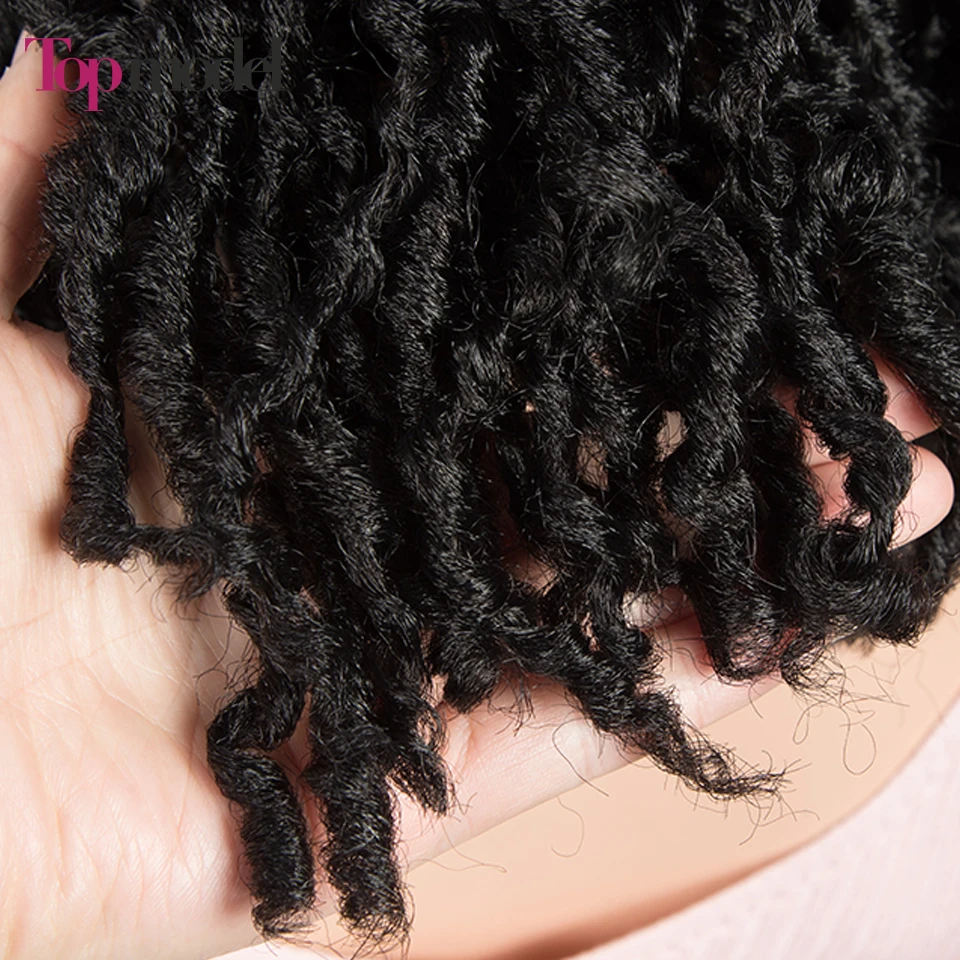 peruca de cabelo de crochê com cabelo