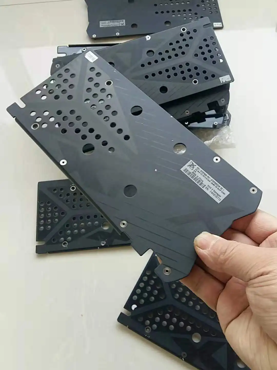 Подержанная графическая защитная задняя панель для XFX RX470 RX480 RX570 RX580 4 ГБ 8 2304SP 2048SP