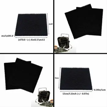 

5x Universal Activated Carbon Foam Sponge Air Fume Filter Impregnated Sheet Pad