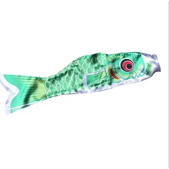 

New 55cm Koi Nobori Waterproof Japanese Carp Windsock Streamer Hanging Colorful Fish Flag Decor Kite Koinobori For Children