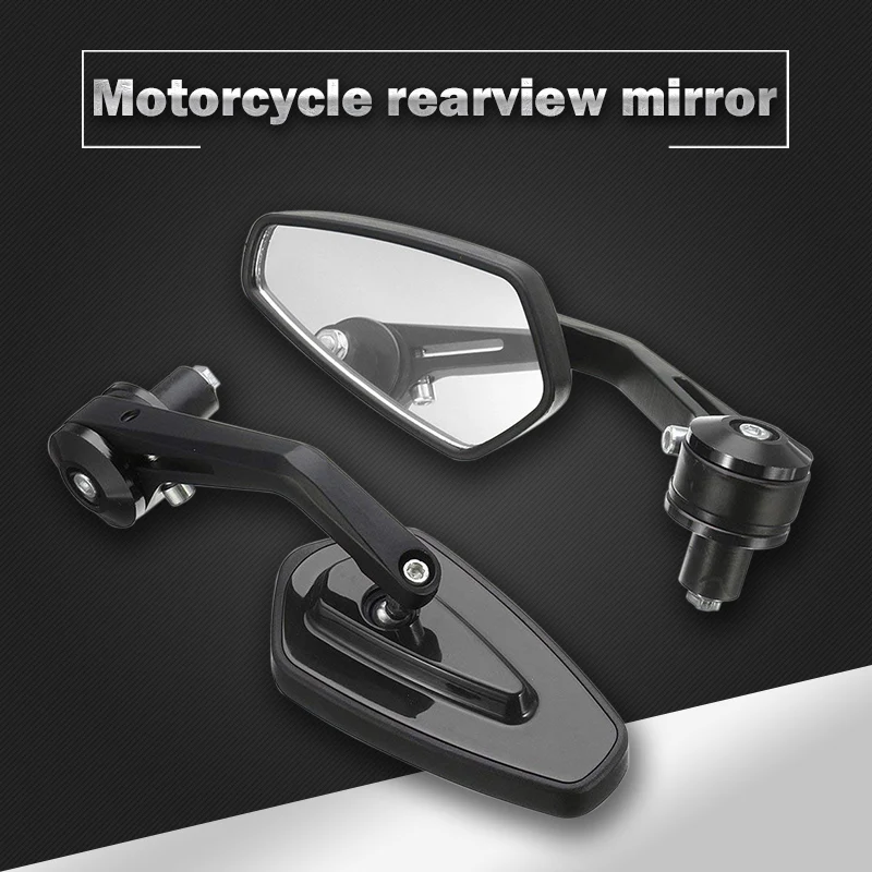 1 пара 7/" 22 мм Универсальные мотоциклетные Алюминиевые черные ручки заднего вида боковые зеркала заднего вида