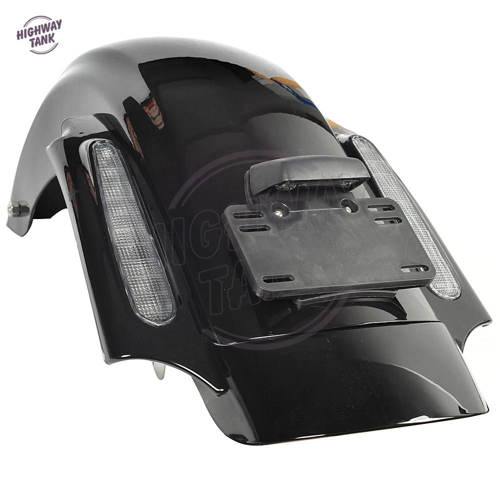 Черный мотоцикл CVO СТИЛЬ заднее крыло системы чехол для Harley Davidson Touring Electra Glide 2009-2013