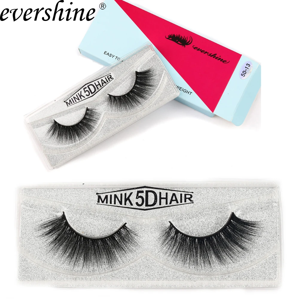 

1 Pair 5 Styles 5D Faux Mink Hair Soft False Eyelashes Fluffy Wispy Thick Lashes Handmade Soft Eye Makeup Extension Tools