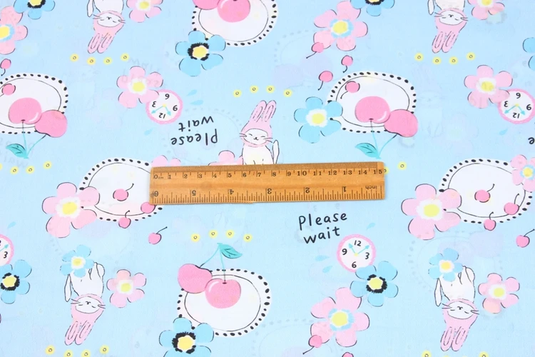 140*100 см Вишневый кролик хлопковая ткань детская одежда постельное белье ручной