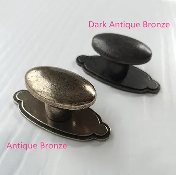 

Rustic Cabinet Door Handle Knob Drawer Knobs Pulls Handles Oval Dresser Pull Dark Antique Bronze Vintage Furniture Hardware