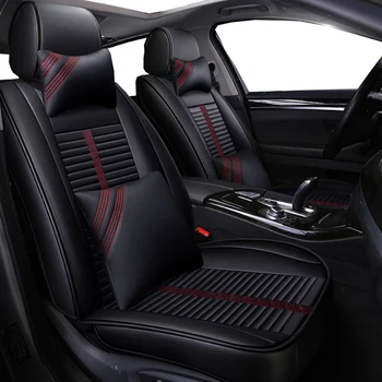 

Full Coverage Eco-leather auto seats covers PU Leather Car Seat Covers for ssangyong actyon korando kyron rexton car covers car