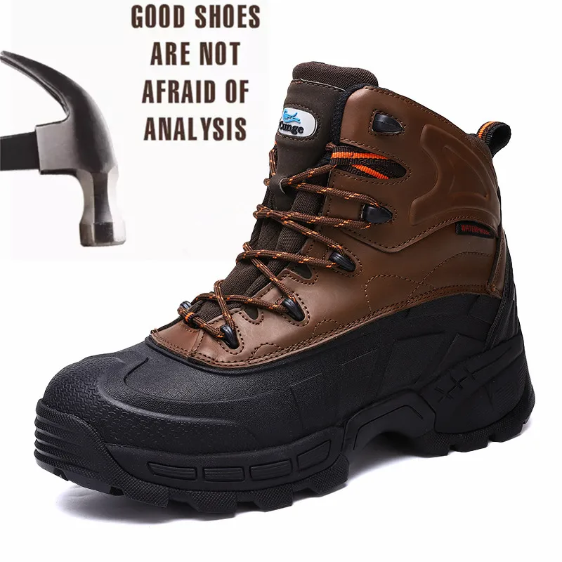 

2019fashion new style Mens Steel Toe Work Safety Lightweight Breathable Anti-smashing Anti-puncture Anti-static Protective Boots