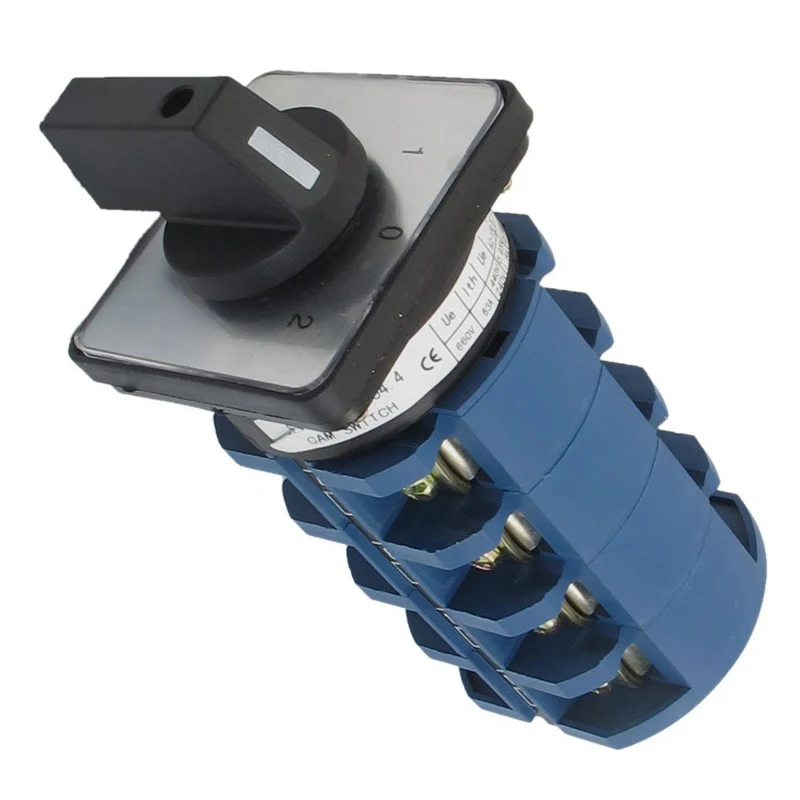 AC 660V 63A 3 позиции 4NO+ 4NO поворотный переключатель Cam