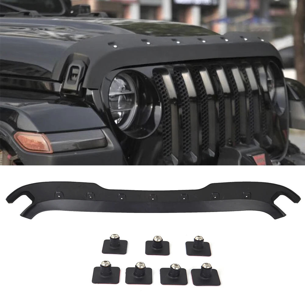 For Jeep Wrangler Jl Accessories Car ​hood Protector Trail Armor Hood Stone  Guard Cover Matt Black For Gladiator Jl 2018-2020 - Styling Mouldings -  AliExpress