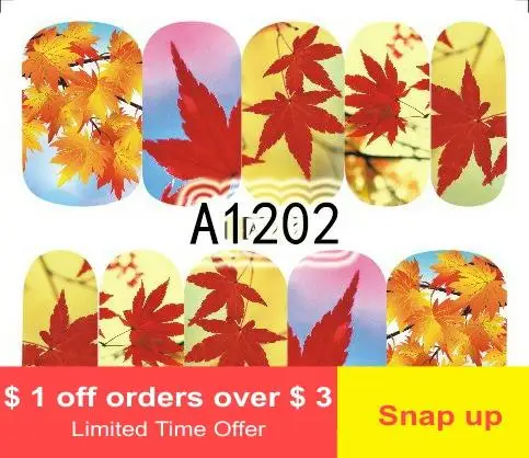 Японская архитектурная Осенняя Горячая Распродажа полный стикер для ногтей