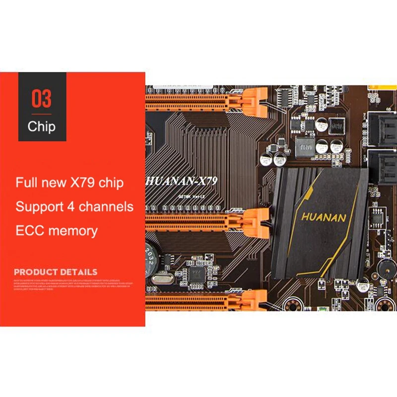 HUANANZHI Deluxe X79 LGA2011 материнская плата с M.2 слотом cpu Xeon E5 2640 C2 с кулером ram 16G(4x4G) RECC