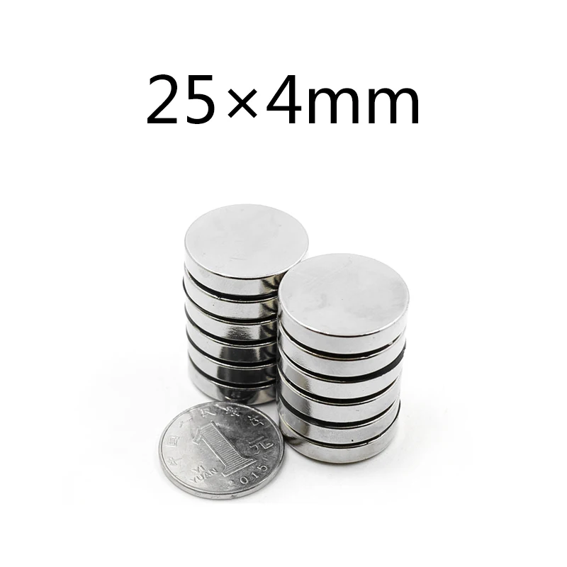 

5/10/20pcs 25x4 mm N35 Rare Earth Round Neodymium Magnets Super Strong Craft Magnet 25mm * 4mm Strong magnetic