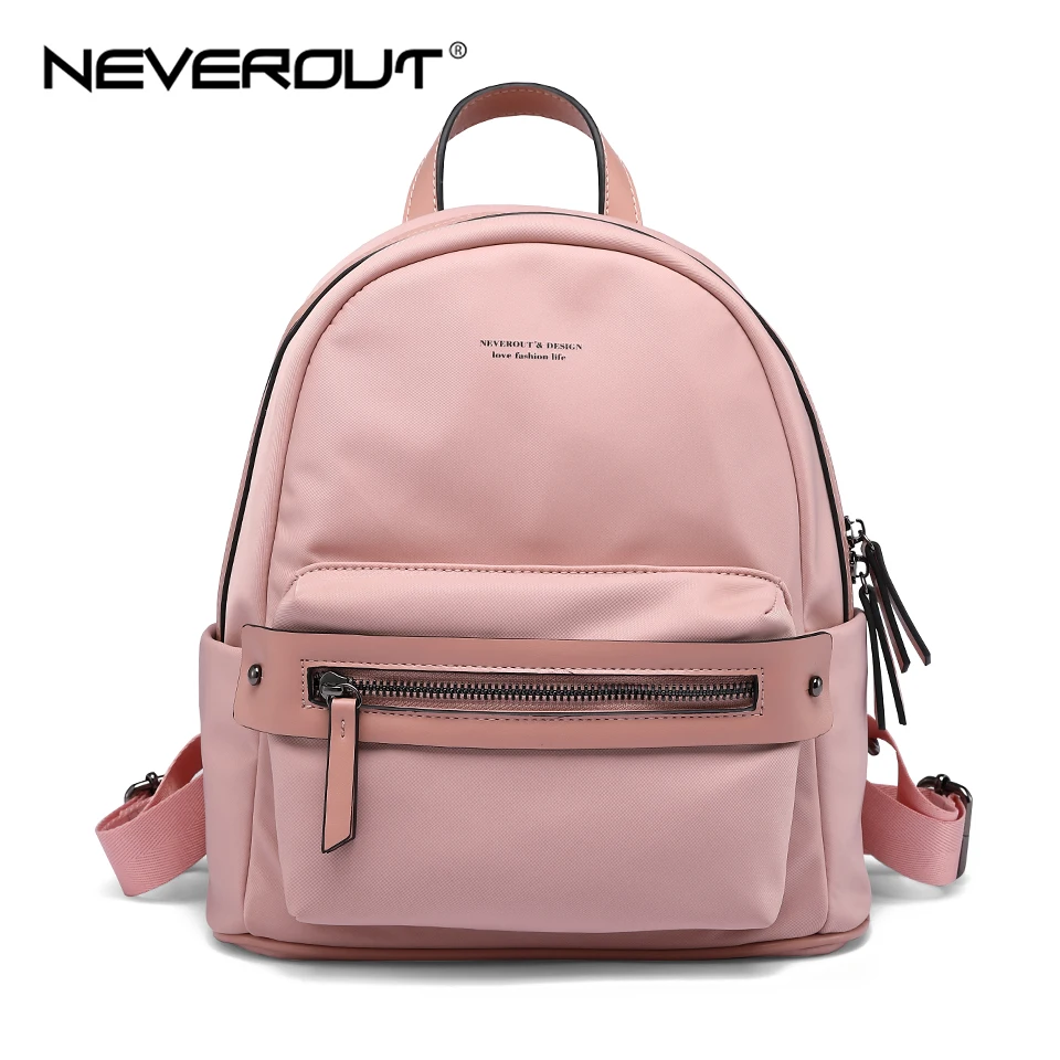 NEVEROUT Женская нейлоновая сумка рюкзак Junior школьные ранцы для девочек водонепроницаемый детский рюкзак сумка через плечо для покупок