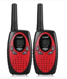FLOUREON 8 канальный walkie talkie s PMR 446MHZ двухстороннее радио 3 км Interphone mini walkie talkie 2 шт walkie-talkie - Цвет: Red