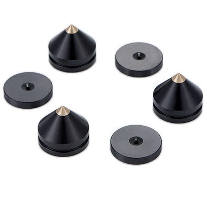 1 Sets Speaker Loudspeaker Spikes Stand Feets Audio Speaker Repair Parts Turntable DIY Speaker Stand Shock Pin Nails and Pads Ac