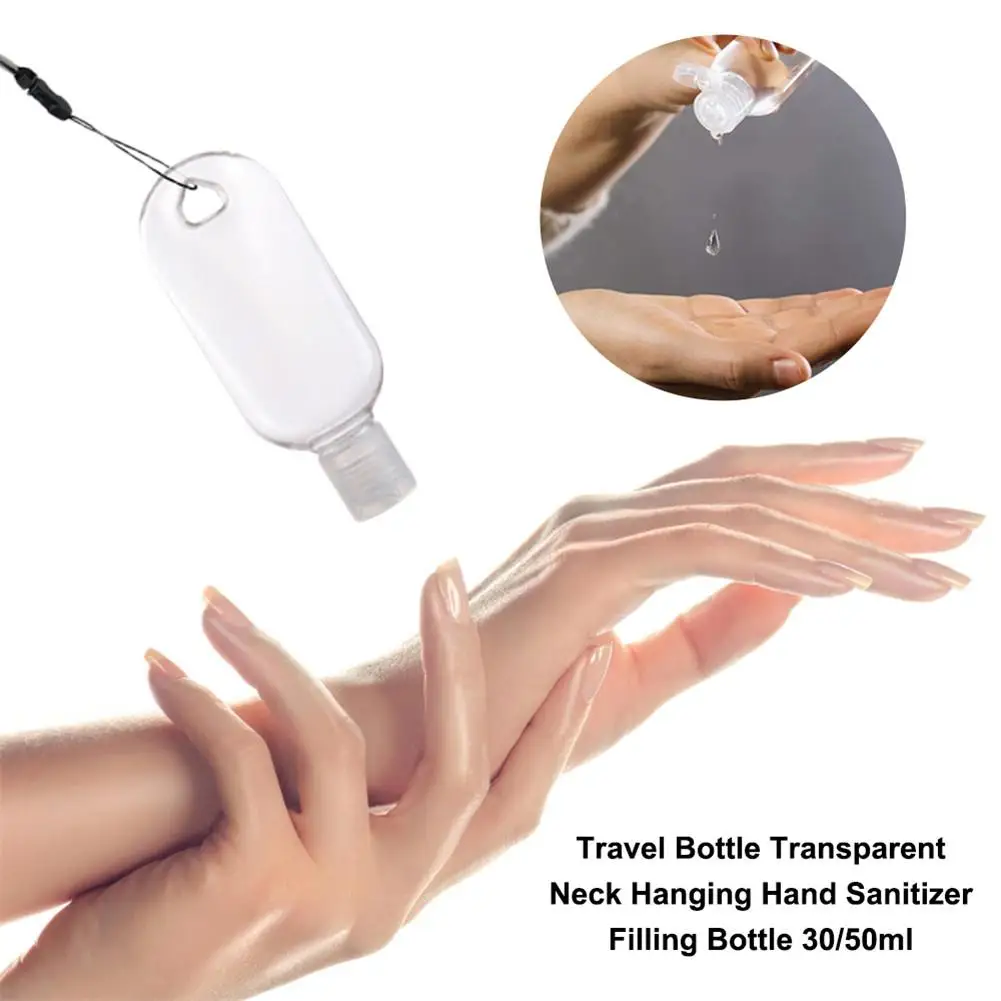 Portable Neck Hanging Hand Soap Dispenser Shampoo Sanitizer Alcohol Containers Travel Refillable Bottles Filling Bottle 30/50ml Portable Neck Hanging Hand Soap Dispenser Shampoo Sanitizer Alcohol Containers Travel Refillable Bottles Filling Bottle 30/50ml