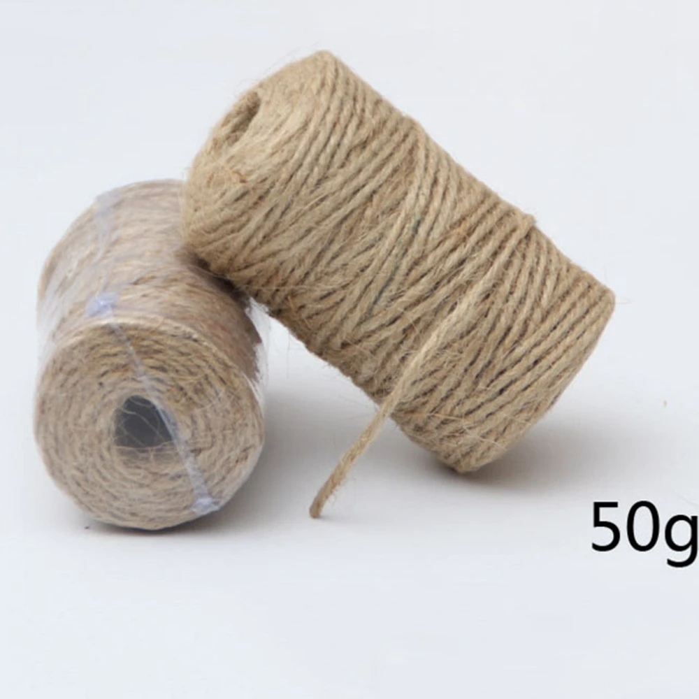 Рустикальный натуральный джутовый гессийский канат плетеный Канат из пеньки 3