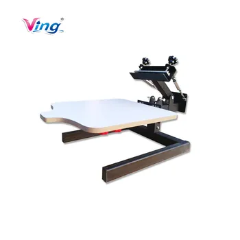 

110V Manual 1 Color 1 Station Silk Screen Printing Machine 1-1 Press DIY T-Shirt Printing