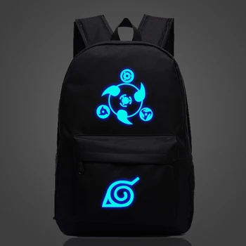 

Beautiful NARUTO Sharingan Students Luminous Backpack Popular Back to College Mochila Men Women Vintage Travel Shoulder Backpack