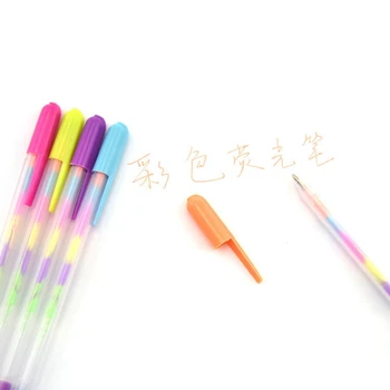 

4 Pcs/set Candy color stationery multicolor one gouache gel pen pastel pen student gift color fluorescent note marker pen Water