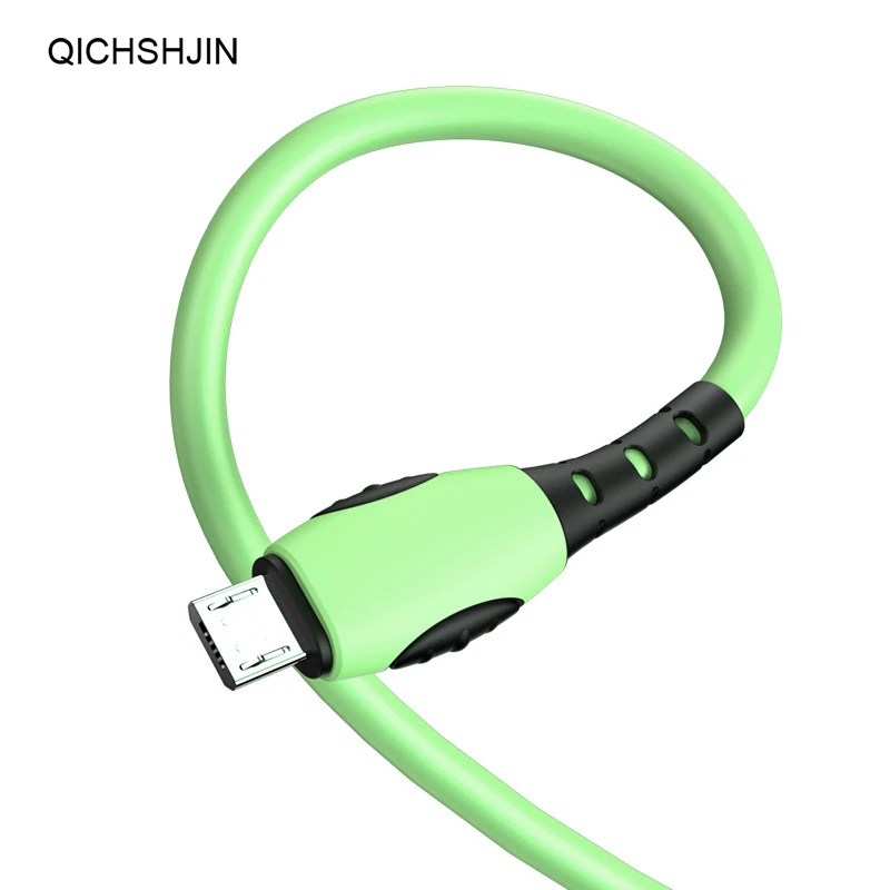 Новый кабель Micro USB Type C с жидким кремнием для быстрой зарядки кабели передачи