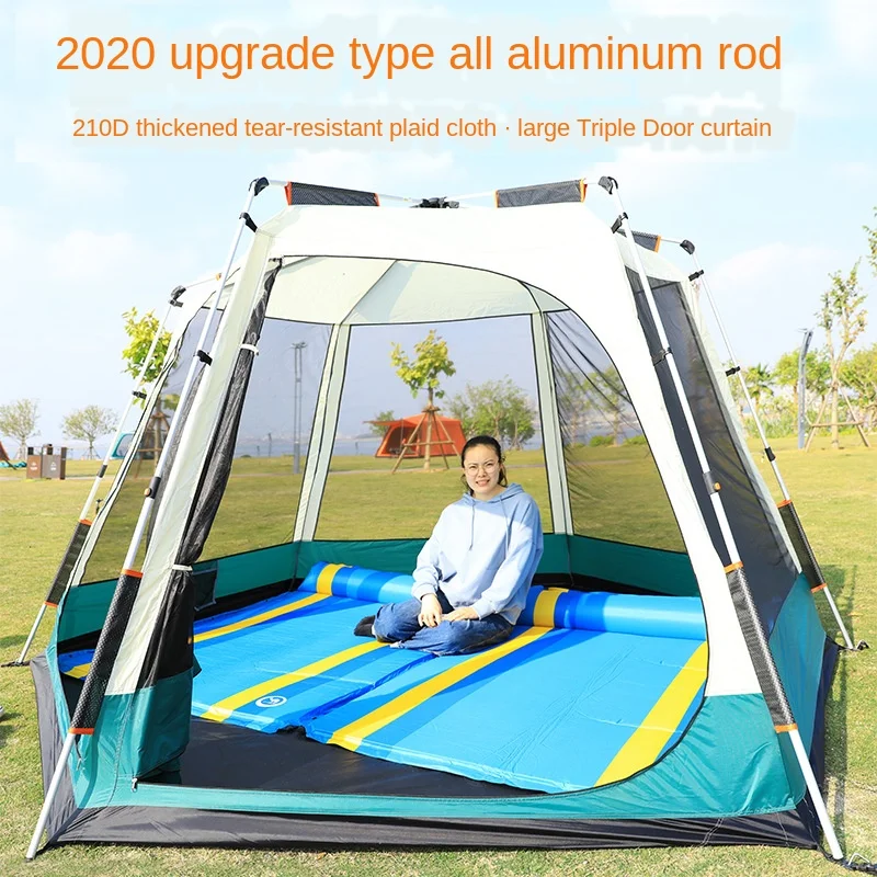 Large Tent Outdoor Camping Thickened Explosion Proof Rain Camping High