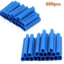 600 pcs Thermoresistant tube Heat Shrink wrapping kit, 2/2.5/3mm Blue Shrinking Tubing Assorted Wire Cable Insulation Sleeving