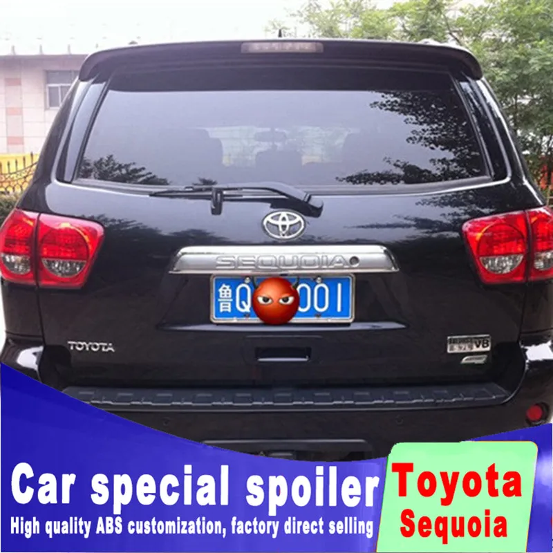 Задний спойлер для Toyota Sequoia 2001 2015 задний на заднее стекло высококачественный АБС