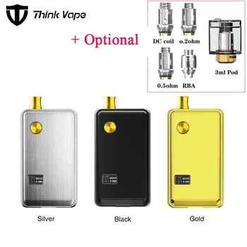

Hot Think Vape ZETA AIO 60W Pod Kit with 3ml pod Cartridge & Powered by 1pc 18650 Cell DTL & MTL Vape Pod Kit VS Vinci/Drag Nano
