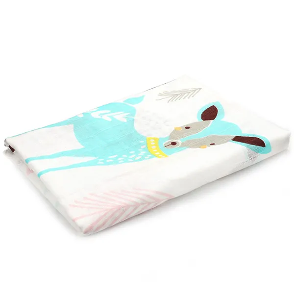 [Simfamily] 1 предмет, муслин, хлопок, детские пеленки, мягкие одеяла для новорожденных, для ванной, марлевые, для младенцев, накидка для сна, чехол для коляски, игровой коврик - Цвет: NO1