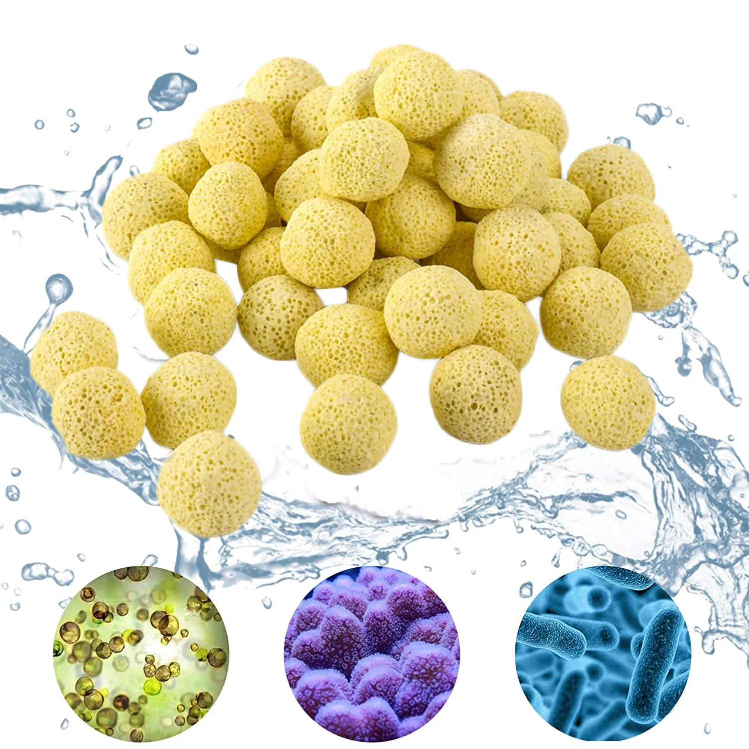 10/20Pcs Aquarium Filter Media Microporous Bio Balls Far Infrared