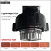 Xeoleo Electric Coffee Grinder 600N Coffee Mill Machine Coffee Bean Grinder Machine Flat Burrs Grinding Machine 100W Red/Black 4