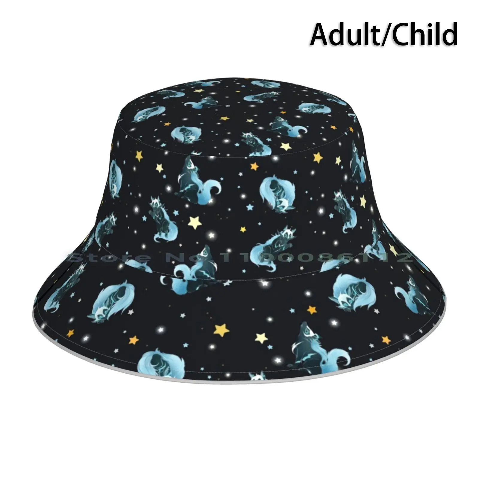 Cosmic Wolf Cappello Da Pescatore Berretto Da Sole Cosmic Wolf Voltron Parker Kogane Cosmos Stars Animals Mystic Wolf Kosmo Pieghevole All'Aperto